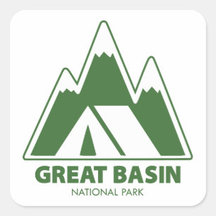 Great Basin National Park Bergen Kamperen Vierkante Sticker