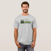 Great Basin National Park Groene strepen T-shirt (Voorkant volledig)