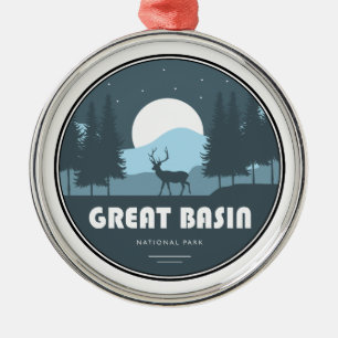 Great Basin National Park-herten Metalen Ornament