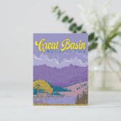 Great Basin National Park Illustratie Reiskunst Briefkaart (Staand voorkant)