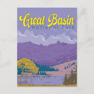 Great Basin National Park Illustratie Reiskunst Briefkaart