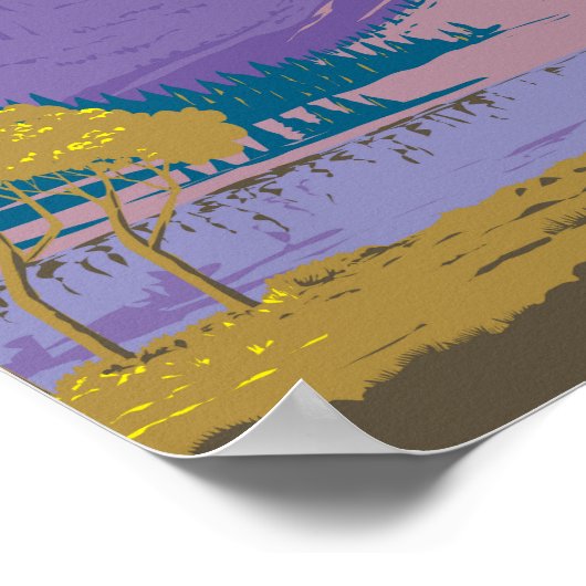 Great Basin National Park Illustratie Reiskunst Poster (Hoek)