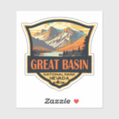 Great Basin National Park Illustratie Reiskunst Sticker (Vel)