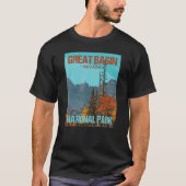 Great Basin National Park Nevada Poster Design T-shirt (Voorkant)
