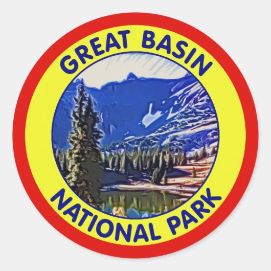 Great Basin National Park, Nevada Ronde Sticker (Voorkant)
