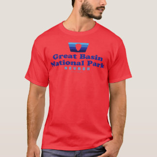 Great Basin National Park Retro Badge Arrowhead Bl T-shirt