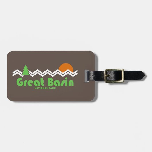 Great Basin National Park Retro Bagagelabel (Voorkant horizontaal)