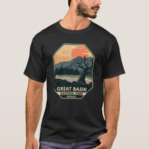 Great Basin National Park Retro Embleem T-shirt