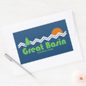 Great Basin National Park Retro Rechthoekige Sticker (Envelop)