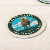Great Basin National Park Ronde Kartonnen Onderzetter (Gebogen)