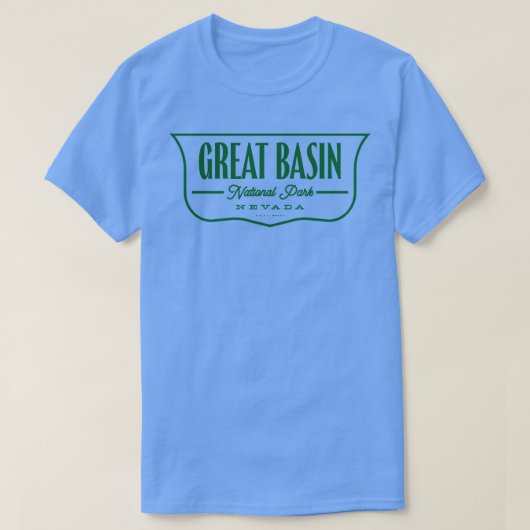 Great Basin National Park Shield Green T-shirt (Design voorkant)