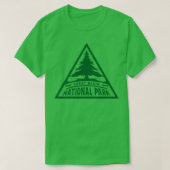 Great Basin National Park Tree Triangle Green T-shirt (Design voorkant)