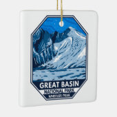 Great Basin National Park Wheeler Peak  Keramisch Ornament (Rechts)