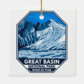 Great Basin National Park Wheeler Peak  Keramisch Ornament (Achterkant)