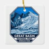 Great Basin National Park Wheeler Peak  Keramisch Ornament (Voorkant)