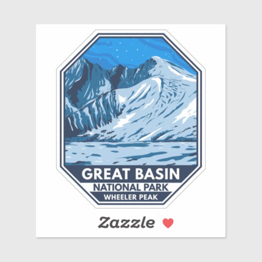 Great Basin National Park Wheeler Peak  Sticker (Vel)