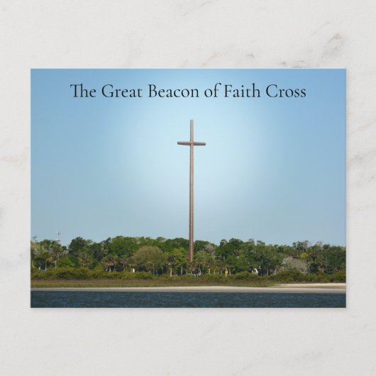Great Beacon of Faith Cross St Augustine Florida Briefkaart (Voorkant)