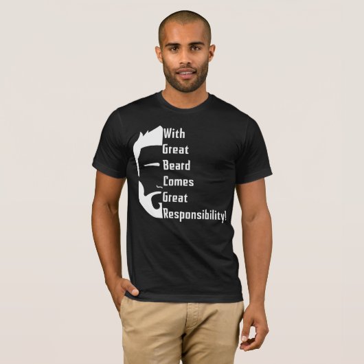 Great Beard Bella Canvas T-Shirt (Voorkant volledig)