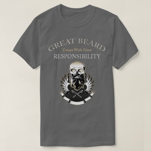 GREAT BEARD komt met een grote verantwoordelijkhei T-shirt (Design voorkant)