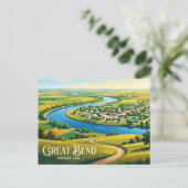 Great Bend, Kansas Kansas Briefkaart (Staand voorkant)