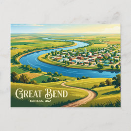 Great Bend, Kansas Kansas Briefkaart