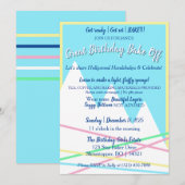 Great Birthday Bake Off Invitation | Yellow Border Kaart (Voorkant / Achterkant)