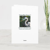 "Great Blue Heron 1." Wenskaart Kaart (Achterkant)