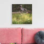Great Blue Heron 8917 Canvas Afdruk (Insitu (Woonkamer))
