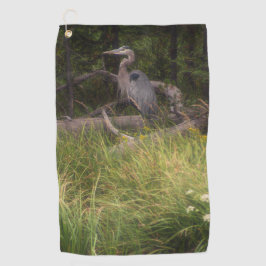 Great Blue Heron 8917 Golfhanddoek