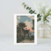 Great Blue Heron aan de kust van Florida Briefkaart (Staand voorkant)