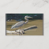 Great Blue Heron - Ardea herodias Visitekaartje (Achterkant)