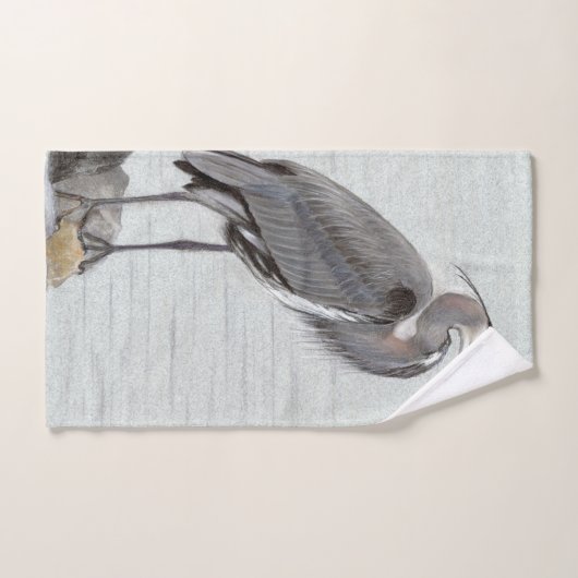 Great Blue Heron Bad Handdoek (Handdoek)