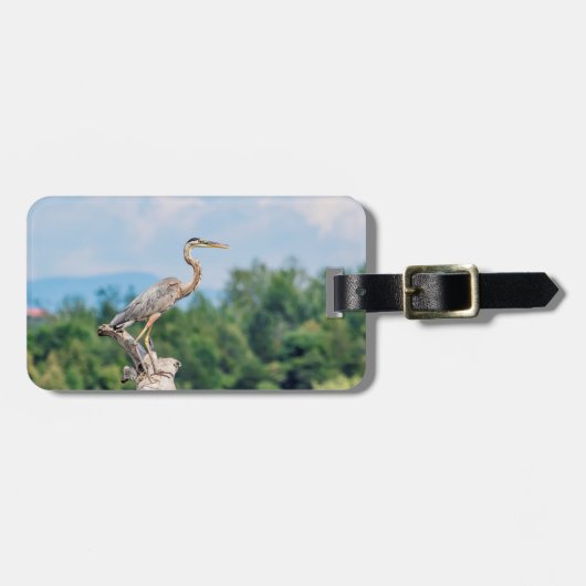 Great Blue Heron Bagagelabel (Voorkant horizontaal)