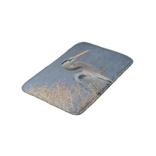 Great Blue Heron Bath Mat (Gekanteld)