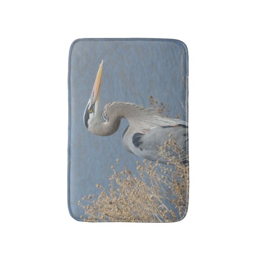 Great Blue Heron Bath Mat (Voorkant Verticaal)