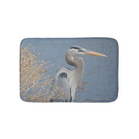 Great Blue Heron Bath Mat (Voorkant)