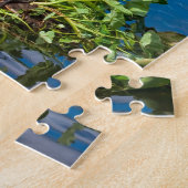 Great Blue Heron bij de Pond Puzzle Legpuzzel (Zijkant)