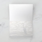 Great Blue Heron Bird At Sunset Blank Feestdagen Kaart (Binnen)