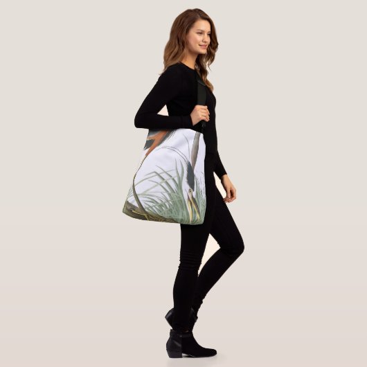 Great Blue Heron Bird Audubon Wildlife Canvas tas (Op model)
