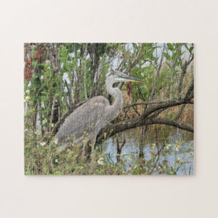 Great Blue Heron - Bird Jigzaag Puzzle Legpuzzel