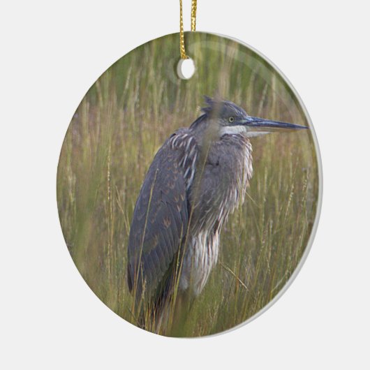 Great Blue Heron Bird Ornament (Links)