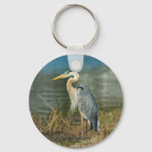 Great Blue Heron Bird Sleutelhanger (Voorkant)