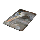 Great Blue Heron Bird Wildlife Animal Bath Mat (Gekanteld)