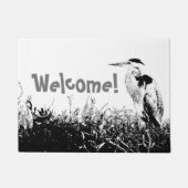 Great Blue Heron Bird Wildlife Animal Doormat Deurmat (Voorkant)