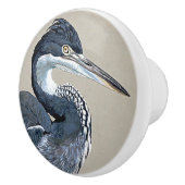 Great Blue Heron Bird Wildlife Animal Knob Keramische Knop (Rechts)
