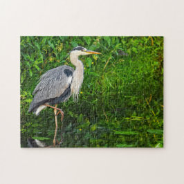 Great Blue Heron Bird Wildlife Foto Legpuzzel