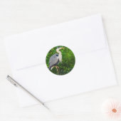 Great Blue Heron Bird Wildlife Foto Ronde Sticker (Envelop)