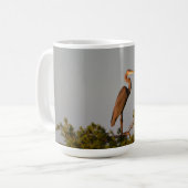 Great Blue Heron Bird Wildlife Fotografie Natuur Koffiemok (Voorkant links)