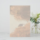 Great Blue Heron Bird Willife Animals Briefpapier (Staand voorkant)