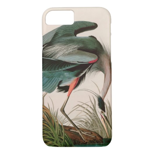 Great Blue Heron Birds of America Audubon Print Case-Mate iPhone Case (Achterkant)